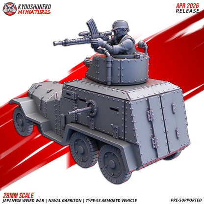 Weird World War II Japanese Naval Garrison Type 93 Armoured Vehicle