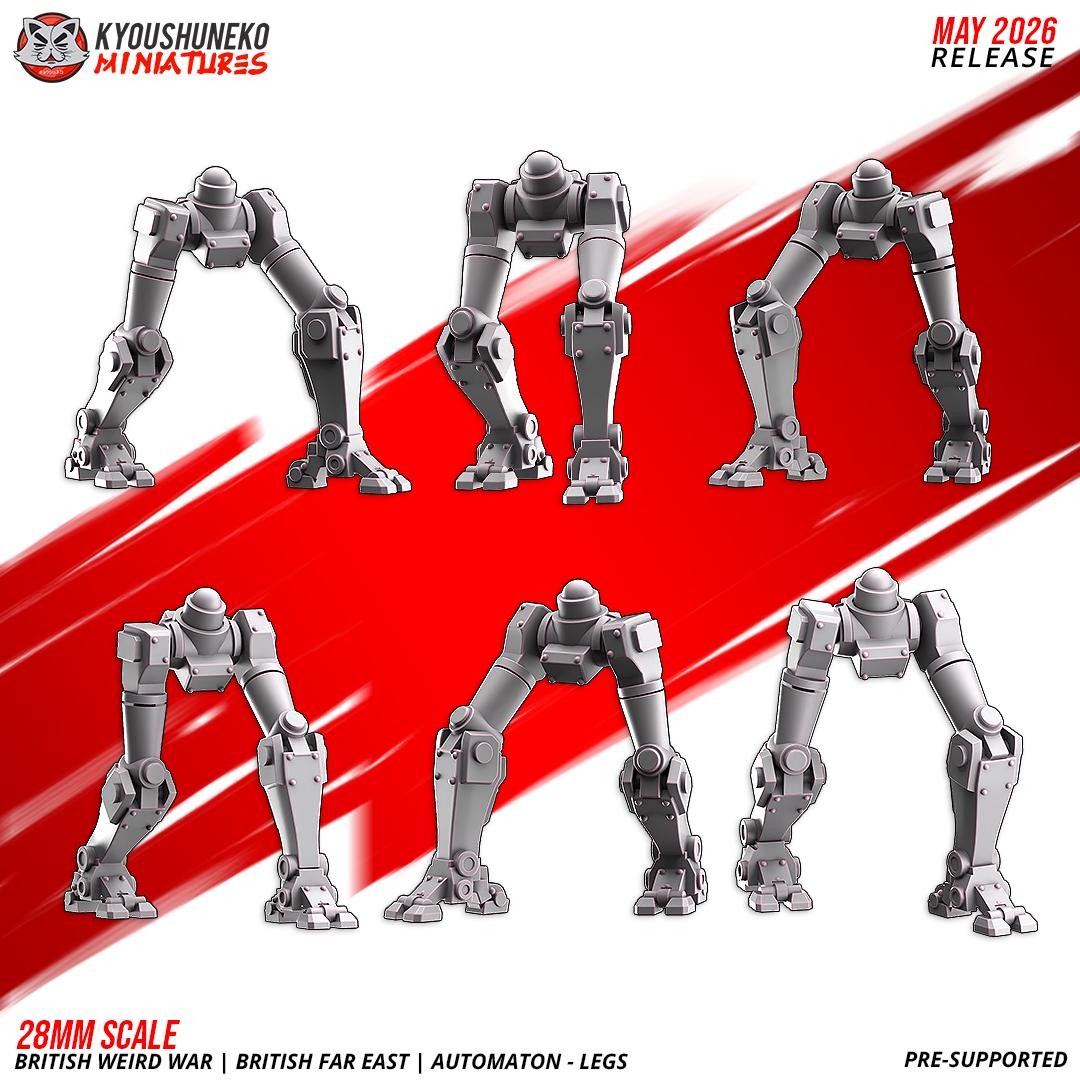 Weird War British Far East Automaton HMG Squad (6 models)