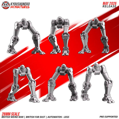 Weird War British Far East Automaton HMG Squad (6 models)