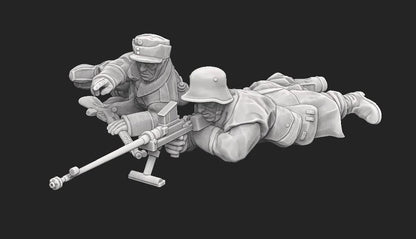 WWII Finnish Anti Tank Boys Rifle Team (2 models) Various Scales