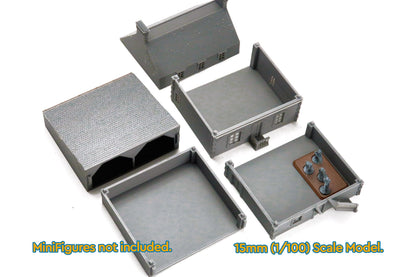 Wargaming Terrain WWII Dead Man's Corner House with Barn Various Scales Historical Wargaming
