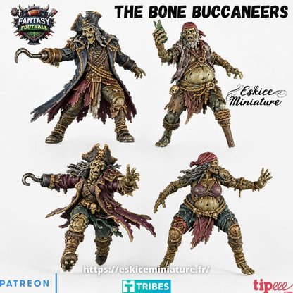 Fantasy Football The Bone Buccaneers Team 12 Models Highland Miniatures Various Scales