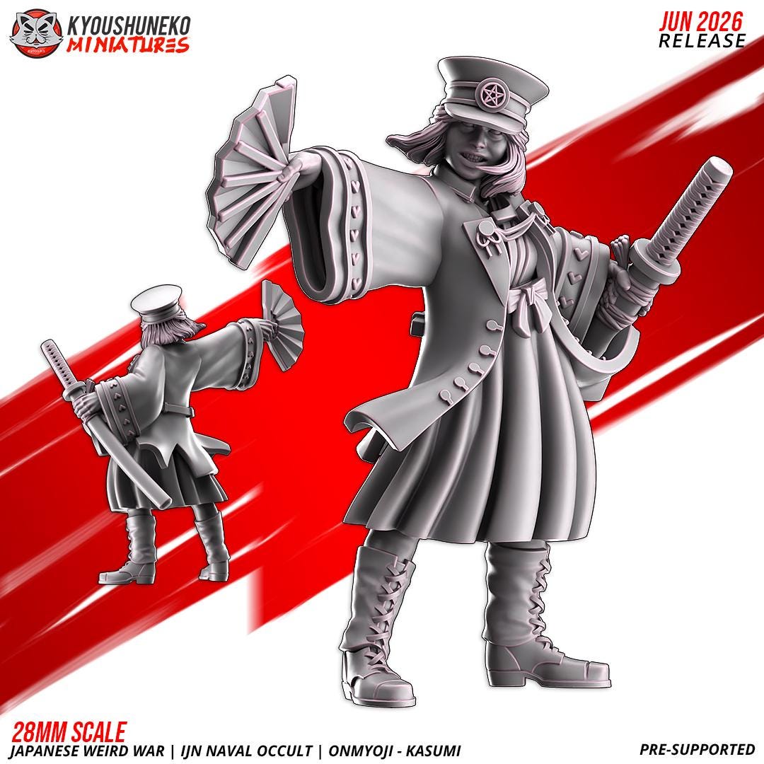Weird War Naval Occult Officer Kasumi (1 models) Various Scales SF Wargaming