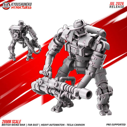 Weird War British Far East Heavy Automaton Tesla Cannon (3 models) Various Scales