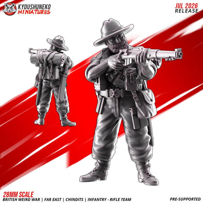 WWII British Far East Chindit Infantry Squad (10 models) Various Scales