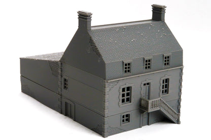 Wargaming Terrain WWII Dead Man's Corner House with Barn Various Scales Historical Wargaming