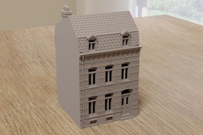 Wargaming Terrain WWII Dunkirk Row House 1 Various Scales Historical Wargaming