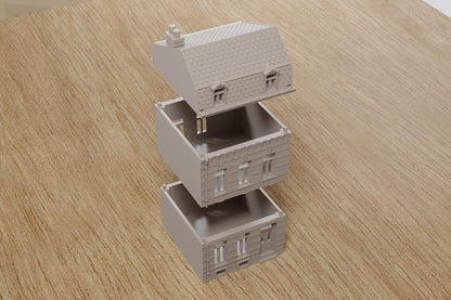 Wargaming Terrain WWII Dunkirk Row House 1 Various Scales Historical Wargaming