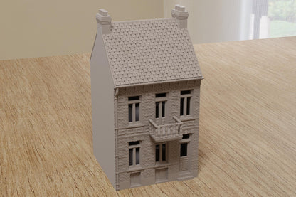 Wargaming Terrain WWII Dunkirk Row House 2 Various Scales Historical Wargaming
