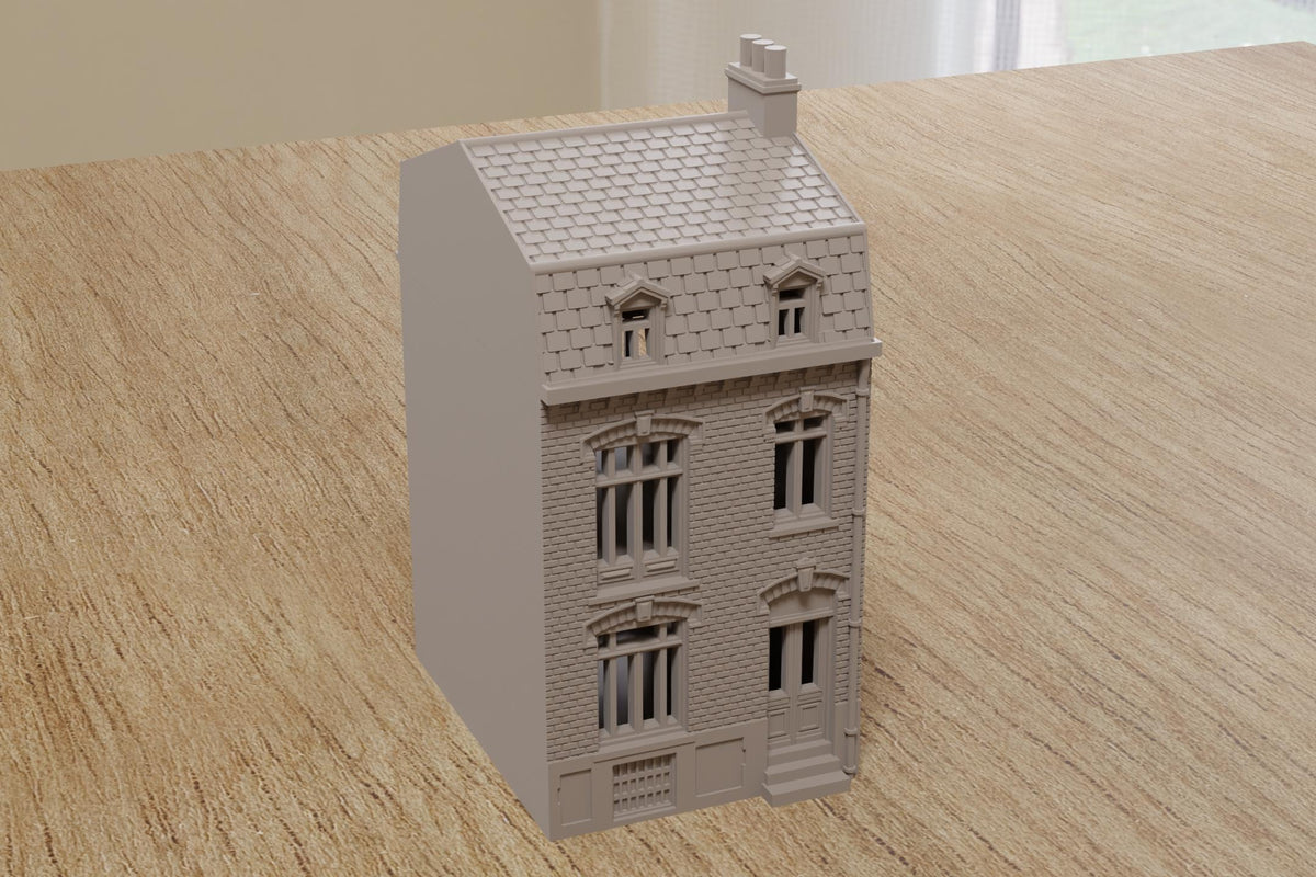 Wargaming Terrain WWII Dunkirk Row House 3 Various Scales Historical Wargaming
