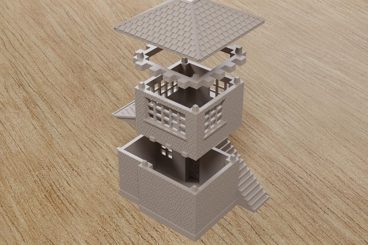Wargaming Terrain WWII Normandy Watch Tower Various Scales Historical Wargaming