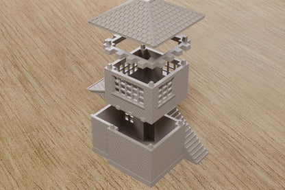 Wargaming Terrain WWII Normandy Watch Tower Various Scales Historical Wargaming