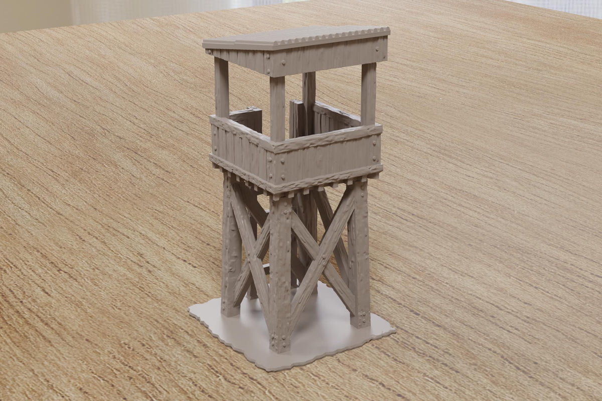 Wargaming Terrain WWII Wooden Field Watch Tower Various Scales Historical Wargaming