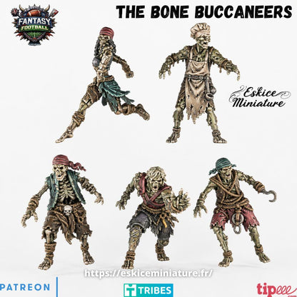 Fantasy Football The Bone Buccaneers Team 12 Models Highland Miniatures Various Scales