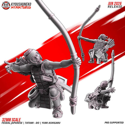 Feudal Japanese Late Sengoku Tatami-Do Ashigaru Archer Unit (10 models) Various Scales