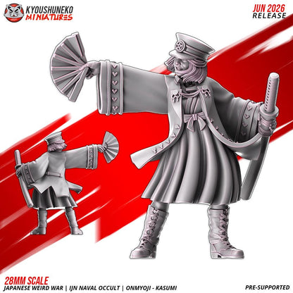 Weird War Naval Occult Officer Kasumi (1 models) Various Scales SF Wargaming