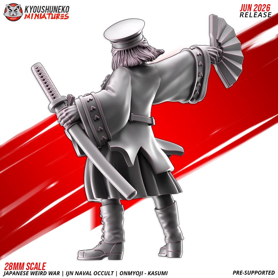Weird War Naval Occult Officer Kasumi (1 models) Various Scales SF Wargaming