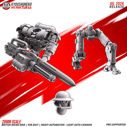 Weird War British Far East Heavy Automaton Light Autocannon (3 models) Various Scales