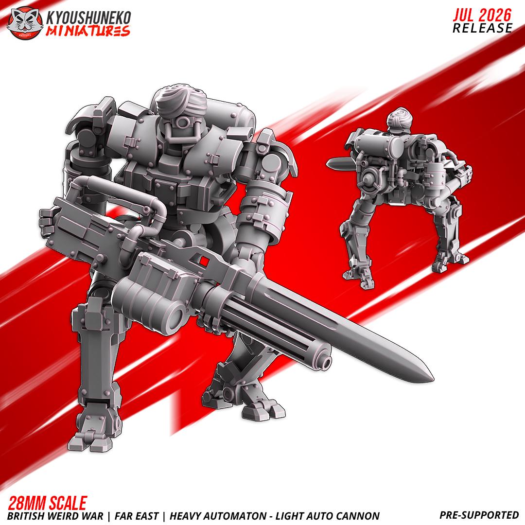 Weird War British Far East Heavy Automaton Light Autocannon (3 models) Various Scales