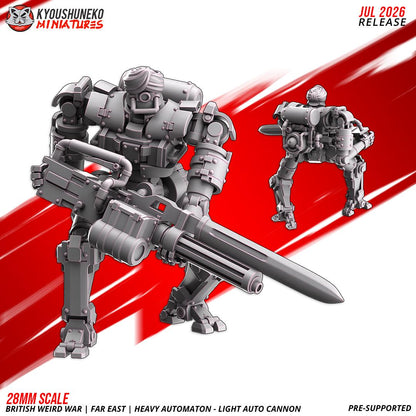 Weird War British Far East Heavy Automaton Light Autocannon (3 models) Various Scales