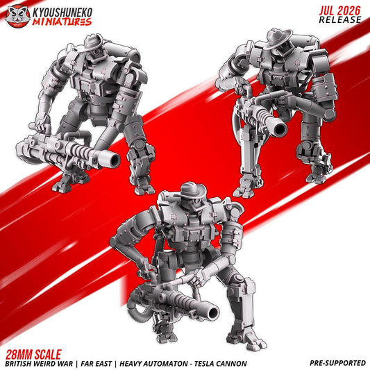 Weird War British Far East Heavy Automaton Tesla Cannon (3 models) Various Scales