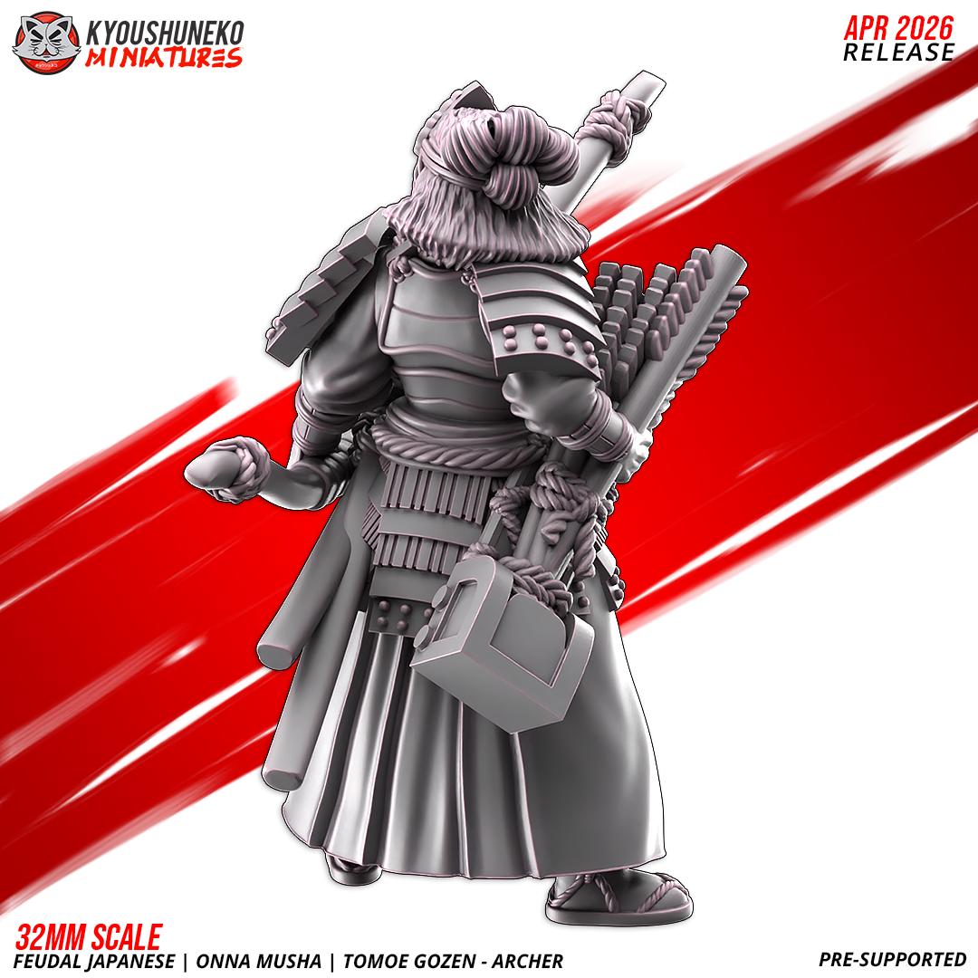 Feudal Japanese Tomoe Gozen Archer (1 model) Various Scales