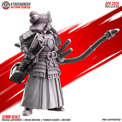 Feudal Japanese Tomoe Gozen Archer (1 model) Various Scales