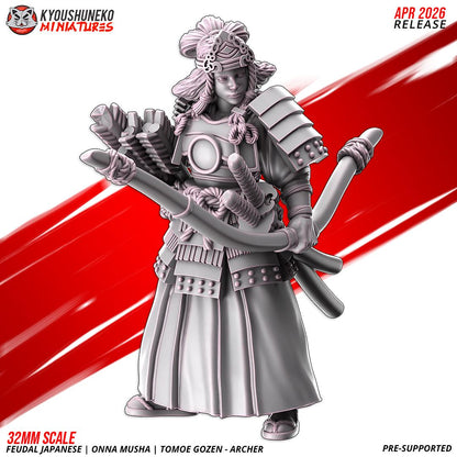 Feudal Japanese Tomoe Gozen Archer (1 model) Various Scales
