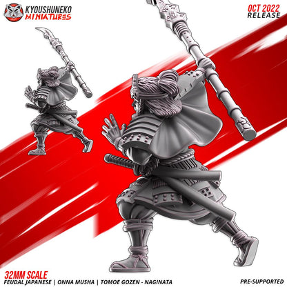 Feudal Japanese Tomoe Gozen Naginata (1 model) Various Scales