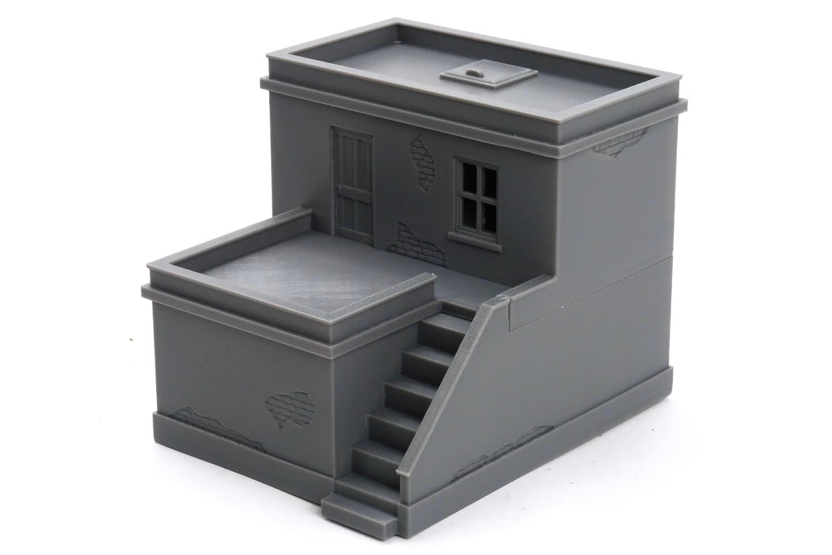 Wargaming Terrain WWII Tobruk Urban Building DST1 Various Scales Historical Wargaming