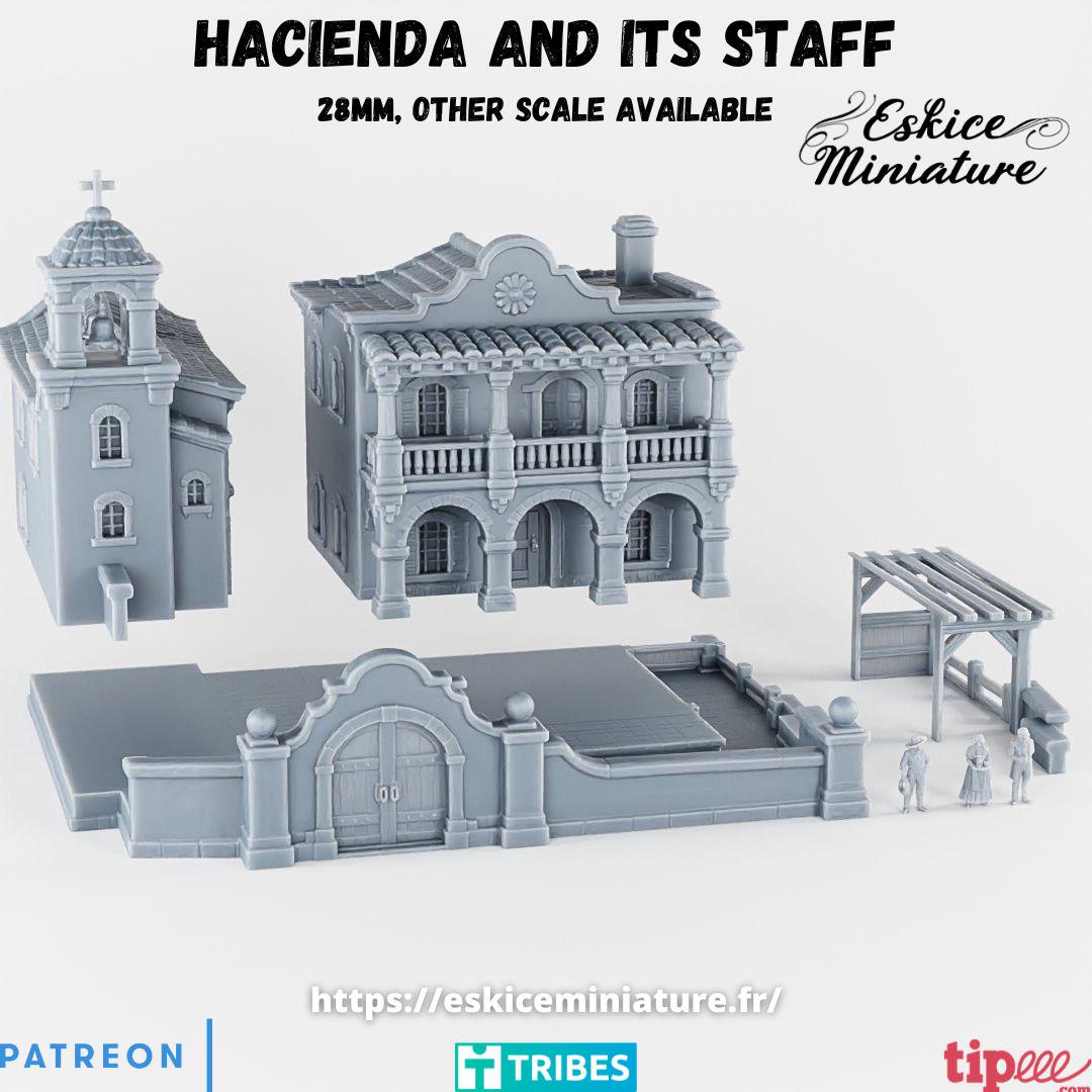 Wargaming Terrain Spanish Hacienda Set Various Scales Historical Wargaming