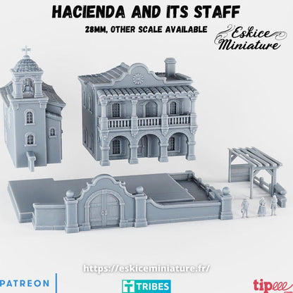 Wargaming Terrain Spanish Hacienda Set Various Scales Historical Wargaming