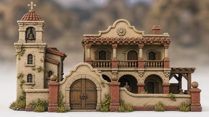 Wargaming Terrain Spanish Hacienda Set Various Scales Historical Wargaming
