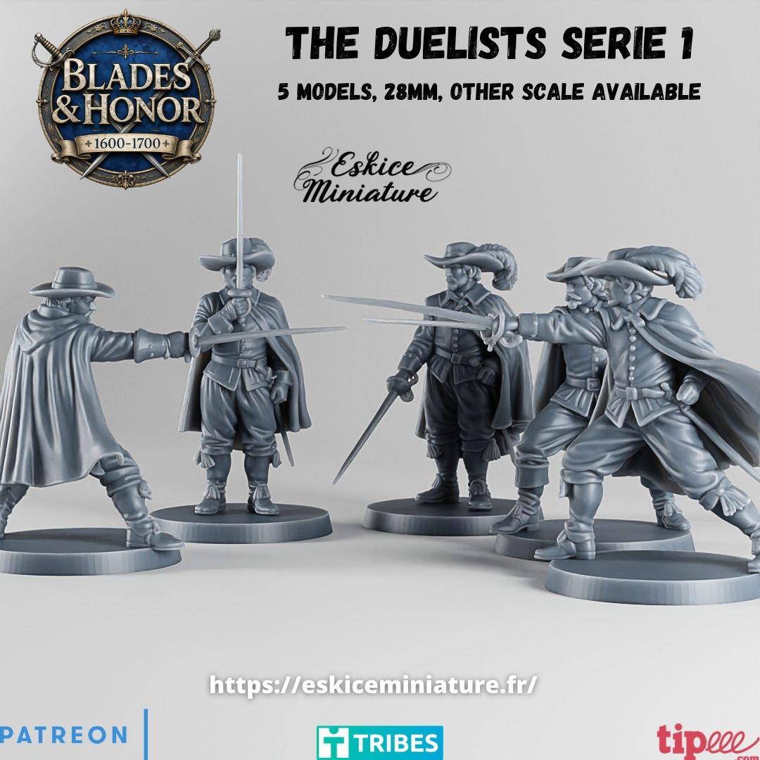French Duellists Set (10 models) Various Scales Historical Wargaming