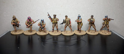 WWII British SAS LRDG Squad (10 models) Various Scales Historical Wargaming