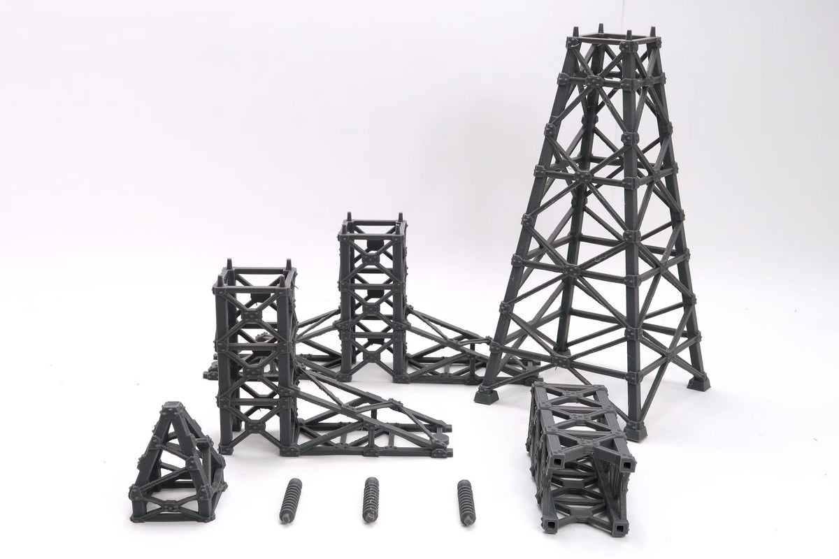 Wargaming Terrain High Voltage Power Line Mast (over 50cm tall in 1/56 scale) Various Scales Historical Wargaming