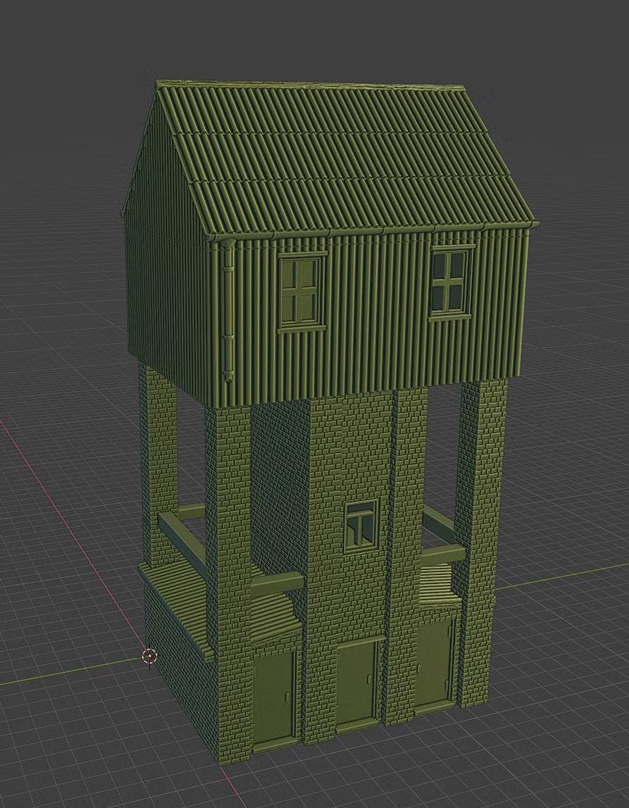 Wargaming Terrain Yaniv Railway Signal Tower Scales Historical Wargaming