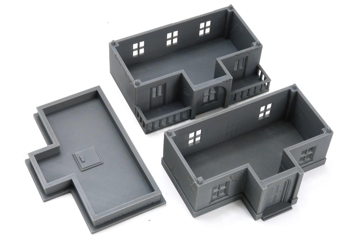 Wargaming Terrain WWII Tobruk Hotel and HQ Various Scales Historical Wargaming