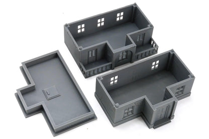 Wargaming Terrain WWII Tobruk Hotel and HQ Various Scales Historical Wargaming