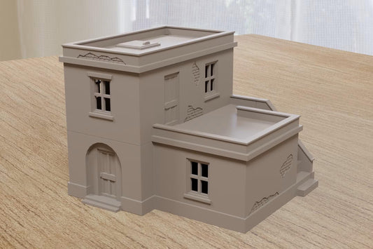 Wargaming Terrain WWII Tobruk Urban Building DST1 Various Scales Historical Wargaming