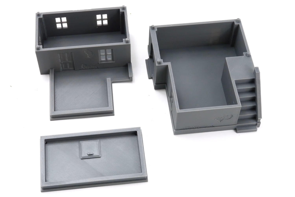 Wargaming Terrain WWII Tobruk Urban Building DST1 Various Scales Historical Wargaming