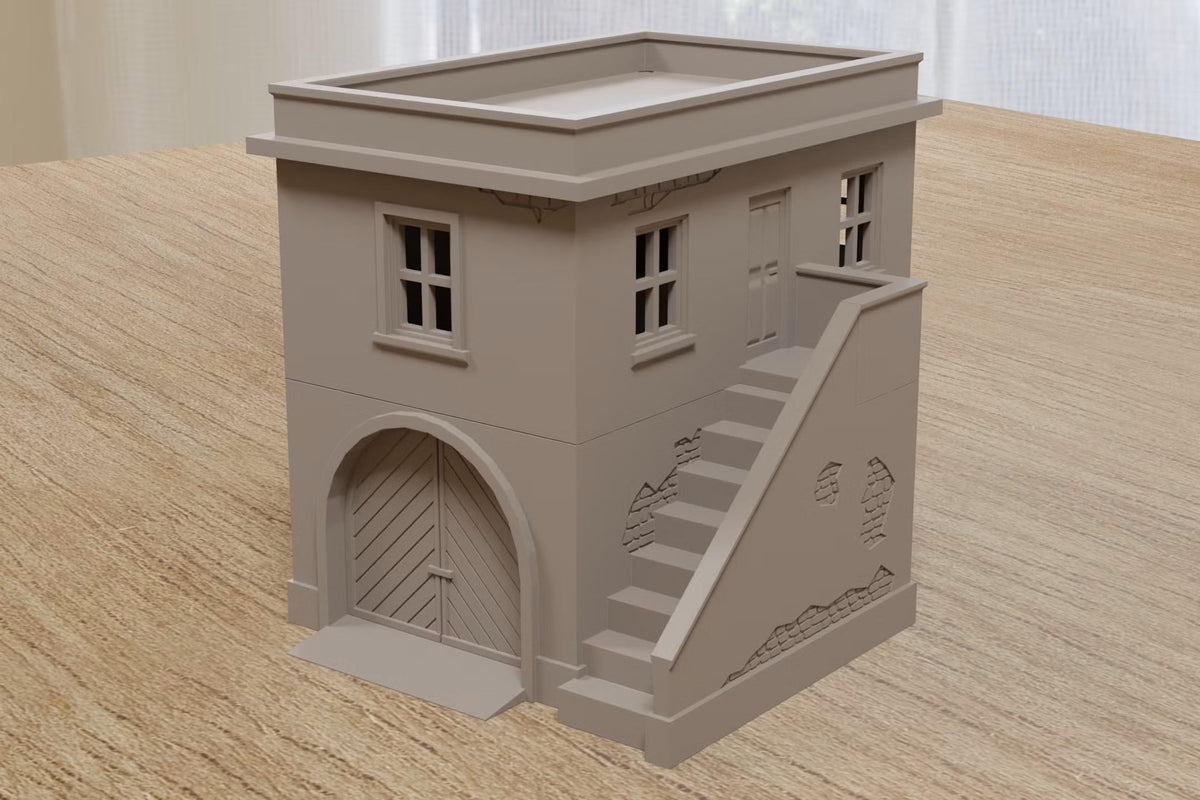 Wargaming Terrain WWII Tobruk Workshop and Residence Various Scales Historical Wargaming