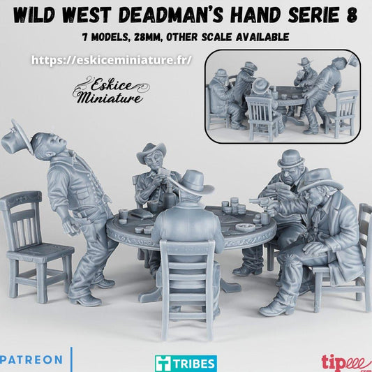 Wild West Dead Man's Hand Set Various Scales Historical Wargaming