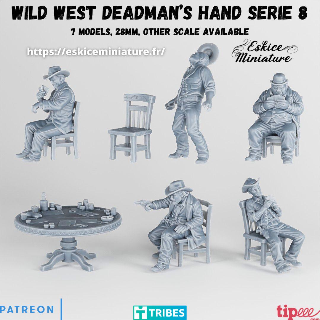 Wild West Dead Man's Hand Set Various Scales Historical Wargaming