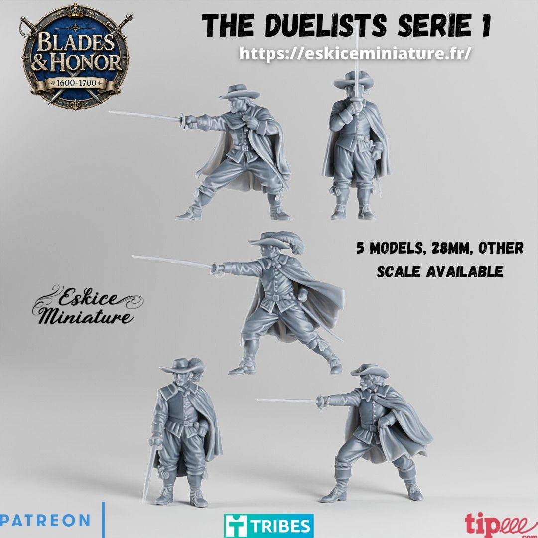French Duellists Set (10 models) Various Scales Historical Wargaming