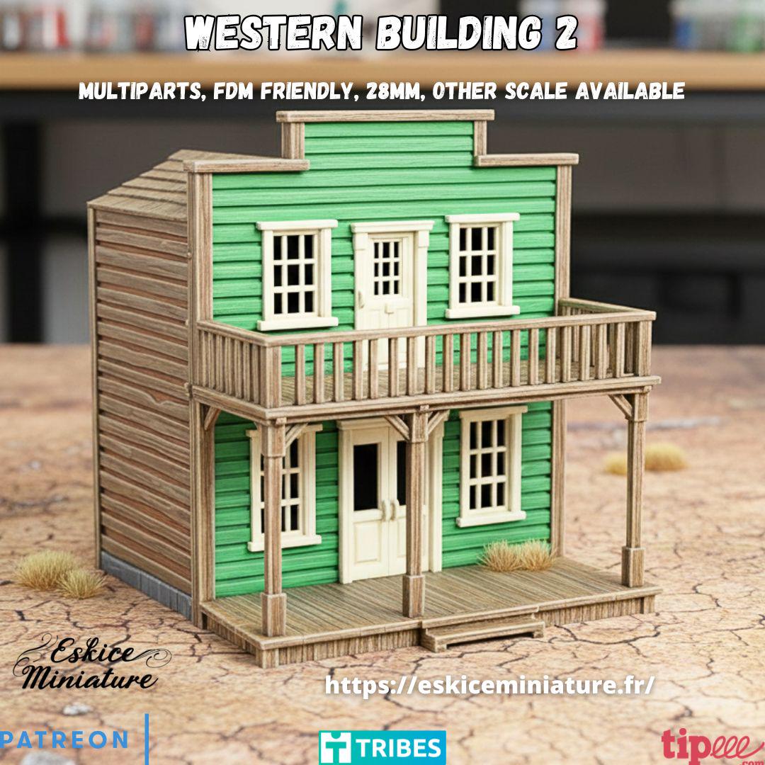 Wargaming Terrain Wild West Building 2 Various Scales Historical Wargaming