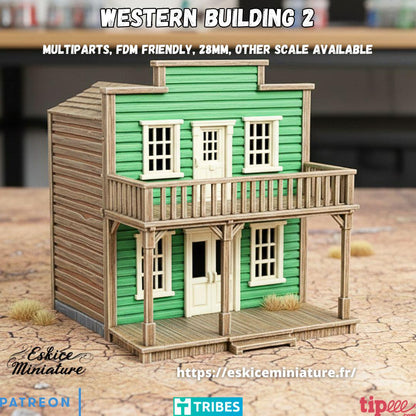 Wargaming Terrain Wild West Building 2 Various Scales Historical Wargaming