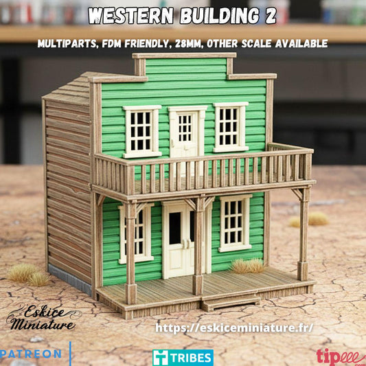 Wargaming Terrain Wild West Building 2 Various Scales Historical Wargaming