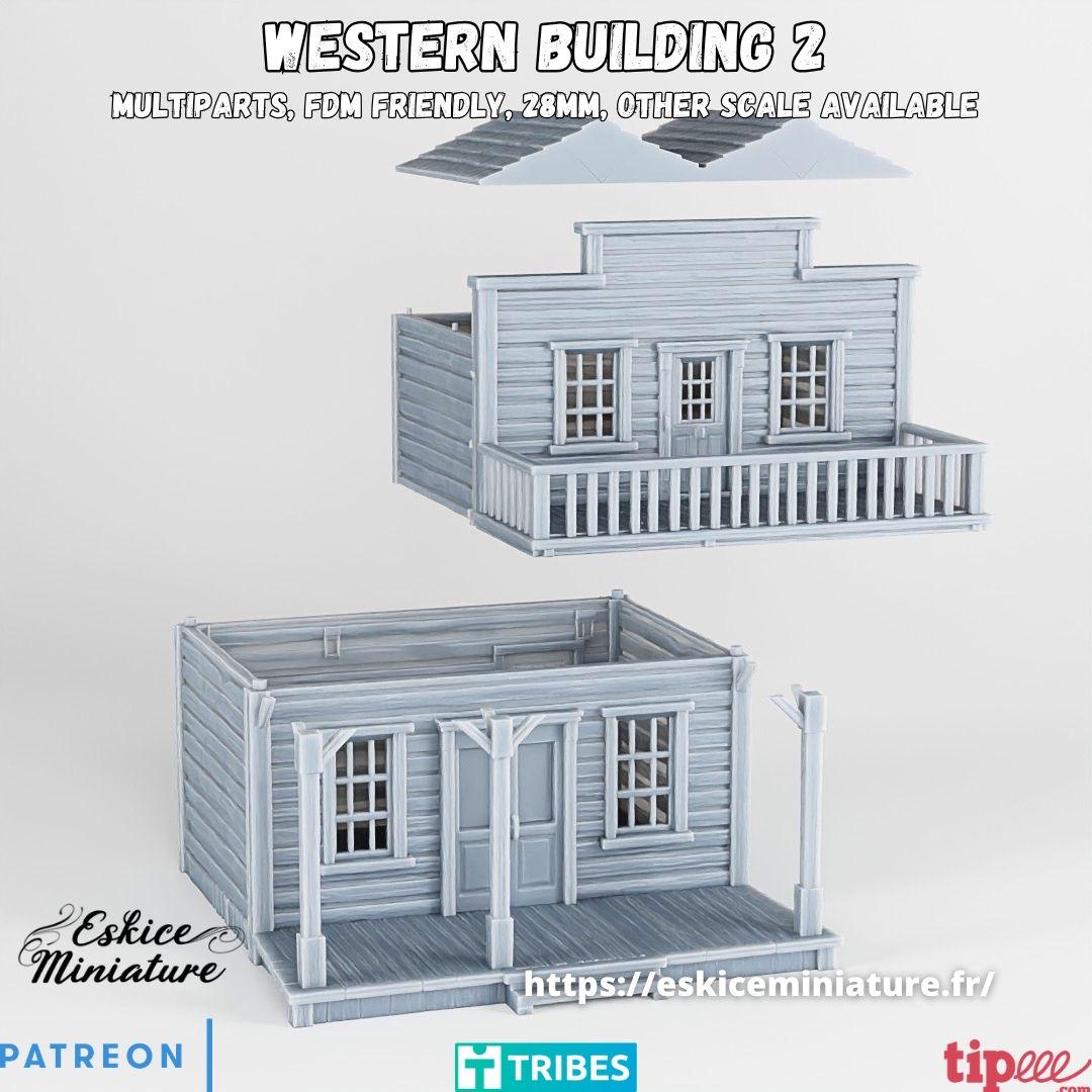 Wargaming Terrain Wild West Building 2 Various Scales Historical Wargaming
