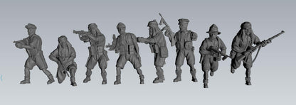 WWII British SAS LRDG Squad (10 models) Various Scales Historical Wargaming
